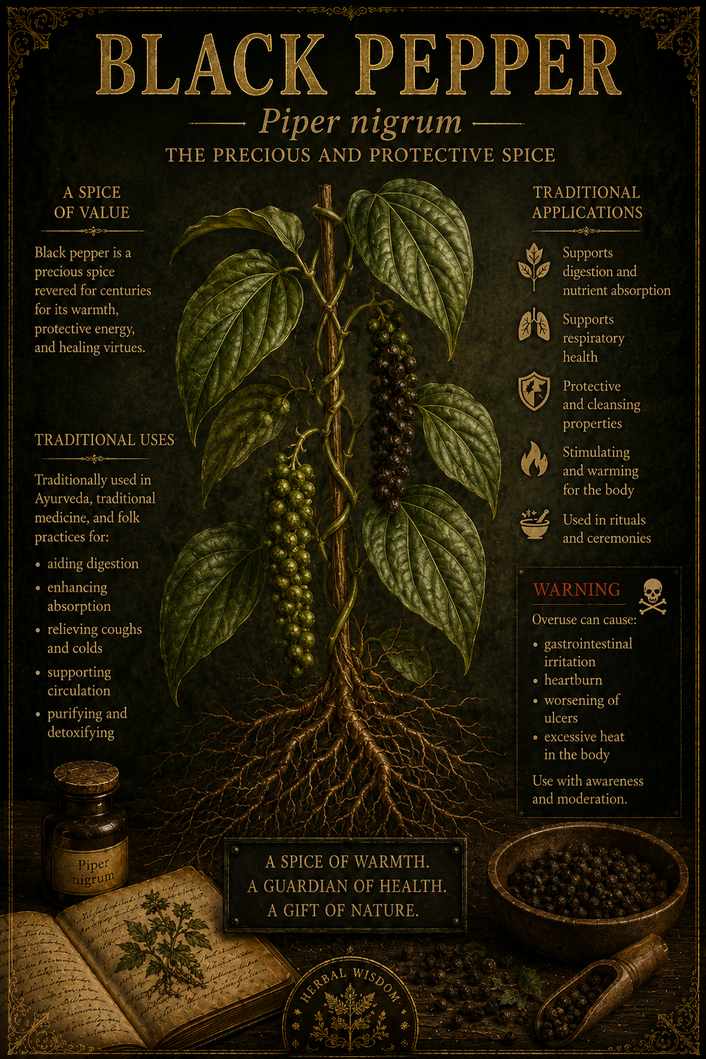 Black pepper medicinal herb